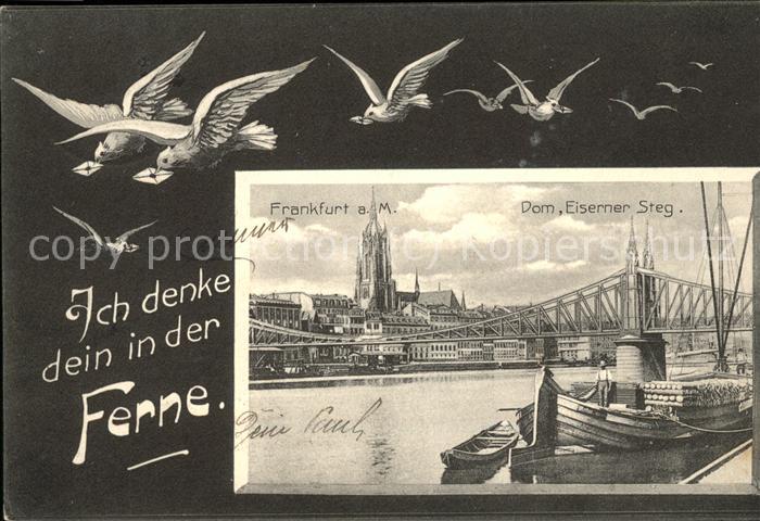 Frankfurt Main Dom u.Eiserner Steg