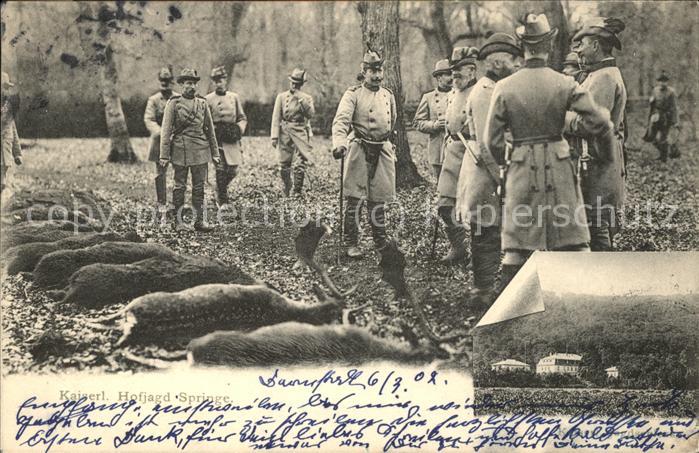 Darmstadt Kaiserl.Hofjagd Springe