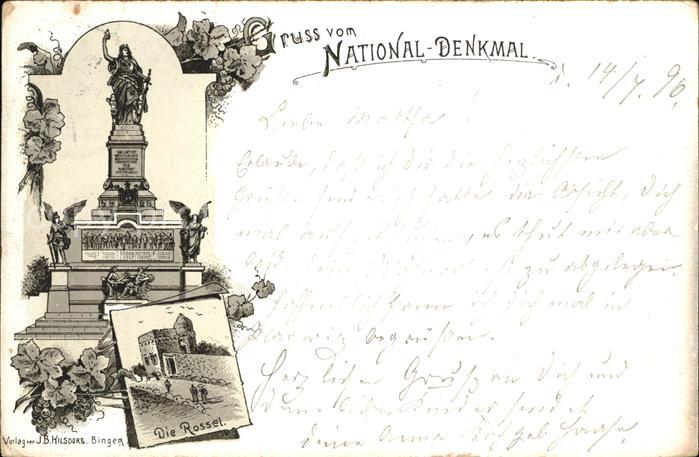 Ruedesheim Rhein National-Denkmal auf dem Niederwald