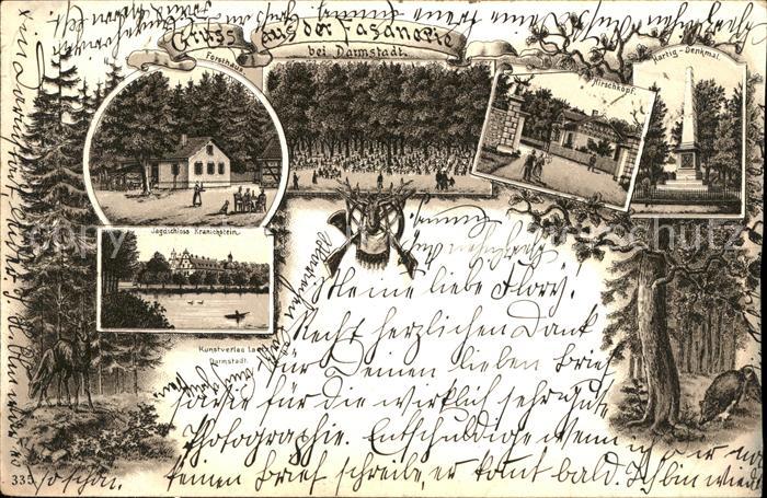 Darmstadt (Fasanerie) mit Forsthaus u.Hirschkopf