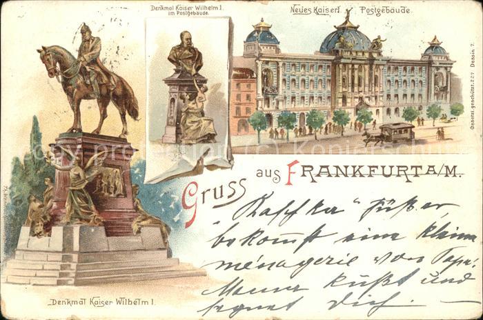 Frankfurt Main Denkmal Kaiser Wilhelm u.Neues Kaiserl.
