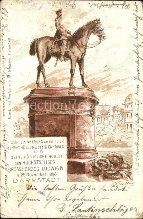 Darmstadt Denkmal vom Grossherzog Ludwig IV