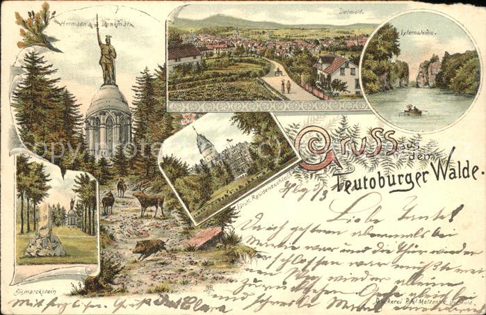 Detmold Teutoburger Walde mit Bismarckstein