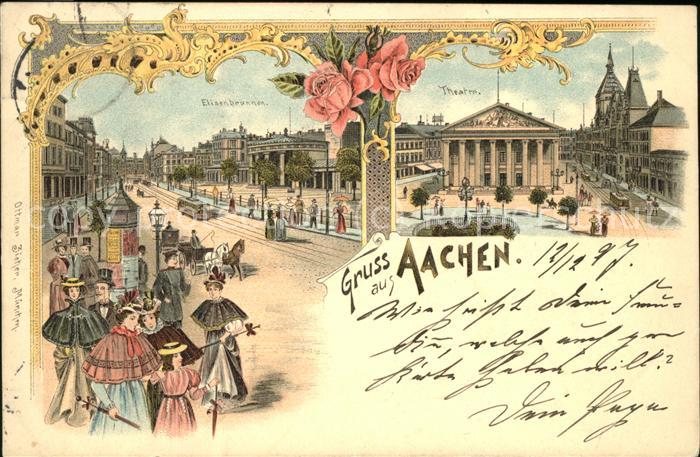 Aachen Theater u.Elisenbrunnen