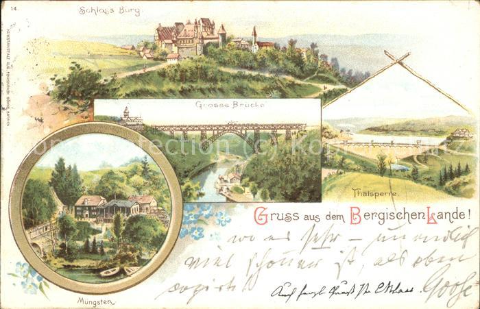 Remscheid Schloss Burg u.Thalsperre