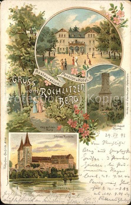 Rochlitz Sachsen RestaurationPension u.Hotel auf dem Lochlitzer Berg (Bahnpostst