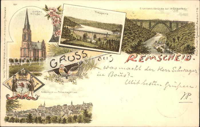 Remscheid Thalsperre u.Luther-Kirche