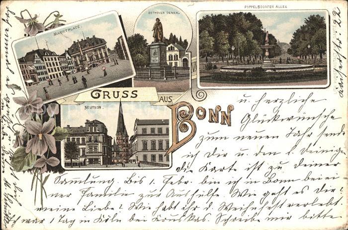 Bonn Rhein Marktplatz u.Neuthor