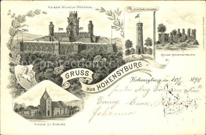 Hohensyburg Kirche zu Syburg u.Kaiser-Wilhelm-Denkm