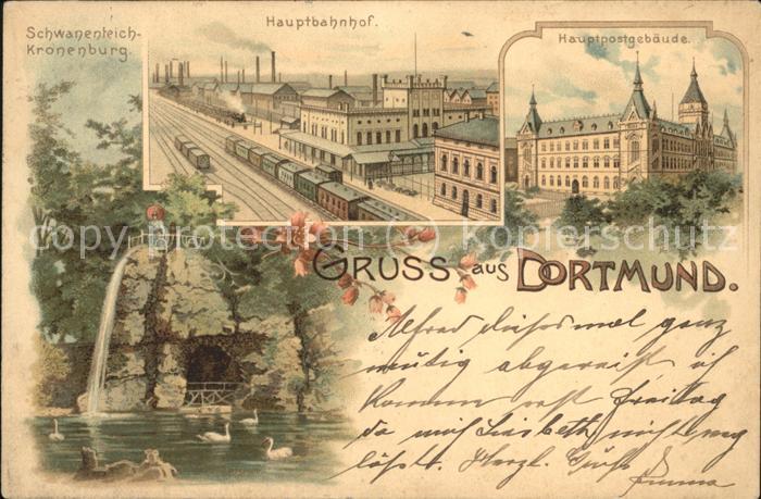 Dortmund Hauptbahnhof u.Hauptpostgebäude