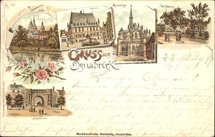 Osnabrueck Dom u.Rathaus (Bahnpoststempel)