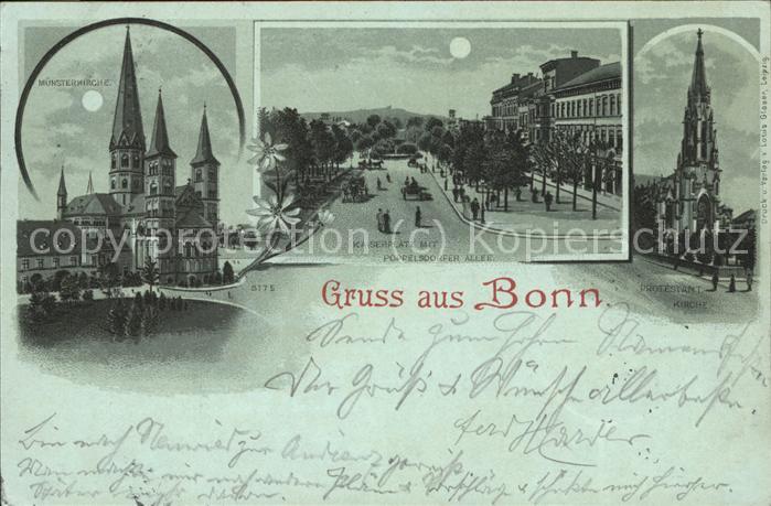 Bonn Rhein Kaiserplatz mit Poppelsdorfer Allee (Mo