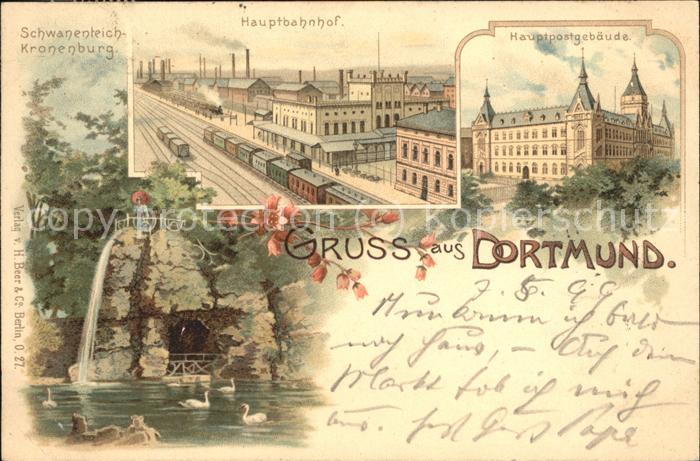 Dortmund Hauptpostgebäude u.Hauptbahnhof