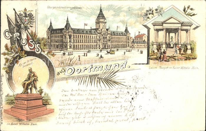 Dortmund Kaiser-Wilhelm-Denkmal u.Oberpostdirect