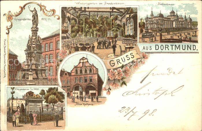 Dortmund Kriegerdenkmal u.Altes Rathaus