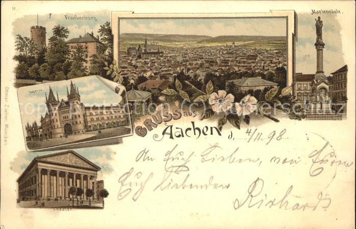 Aachen Frankenburg u.Mariensäule