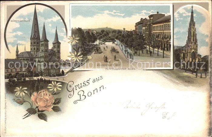 Bonn Rhein Münsterkirche u.Protestan.Kirche