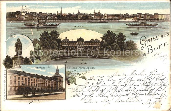 Bonn Rhein Universität u.Schloss Poppelsdorf