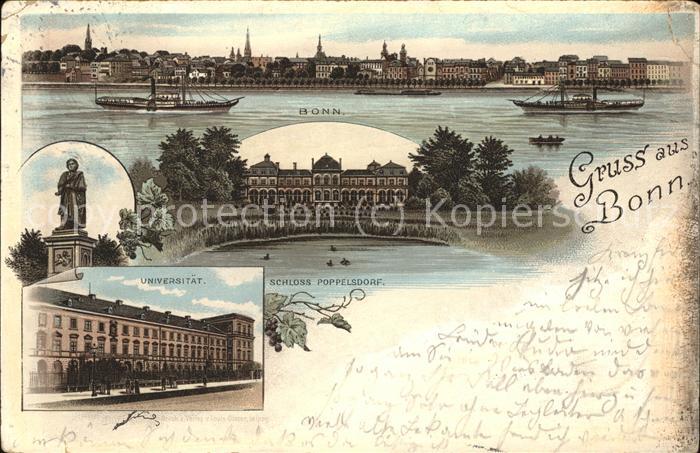 Bonn Rhein Universität u.Schloss Poppelsdorf
