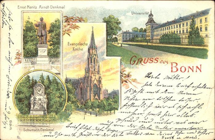 Bonn Rhein Universität u.Ernst-Moritz-Arndt-Denkma
