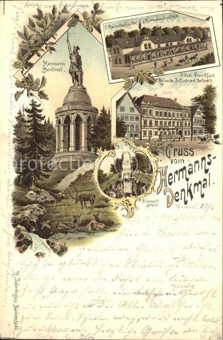 Hermannsdenkmal mit Hotel Frankfurt