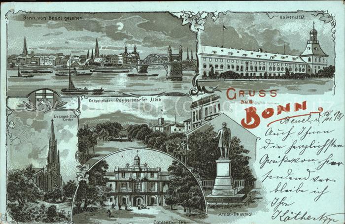 Bonn Rhein Evangl.Kirche u.Universität