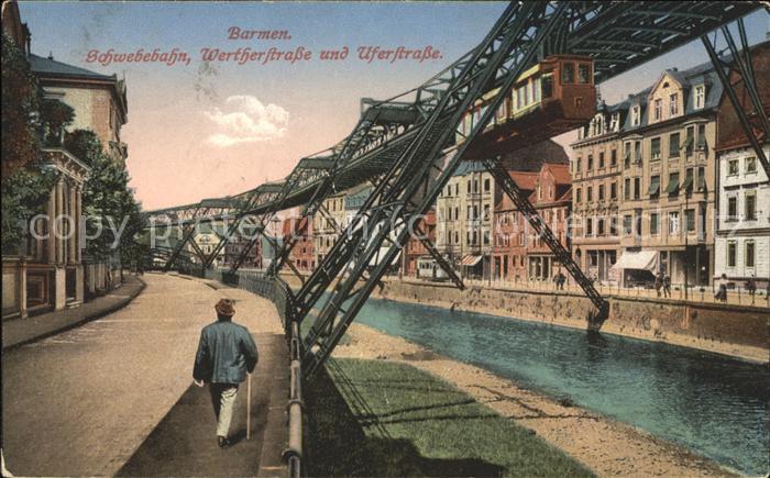 Barmen Wuppertal Schwebebahn Wertherstr und Uferstr