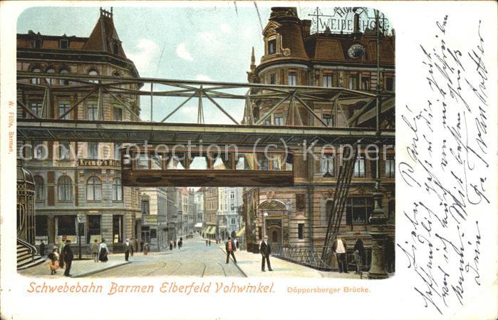 Barmen Wuppertal Schwebebahn Döppersberger Brücke