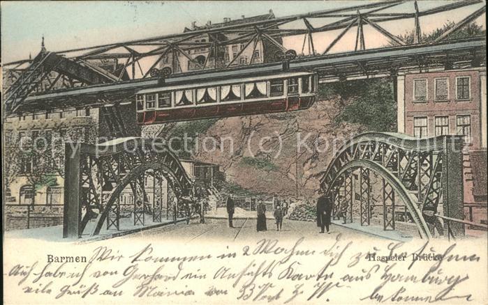 Barmen Wuppertal Schwebebahn Haspeler Brücke