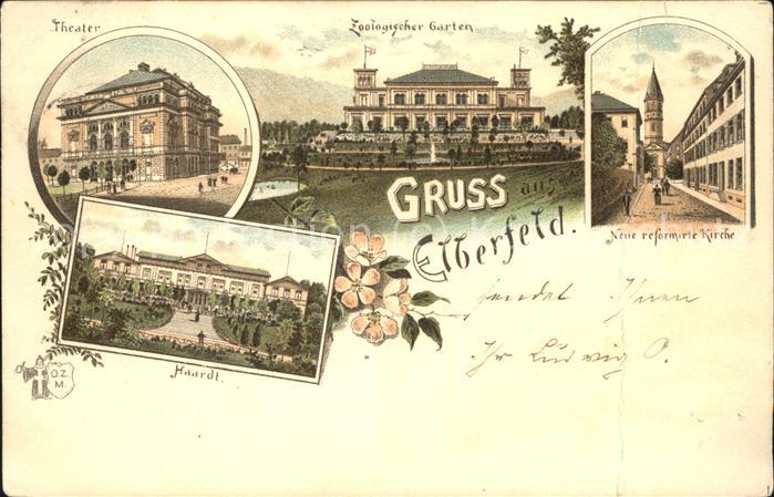 Elberfeld Wuppertal Theater Zoolog Garten Reformierte Kirch