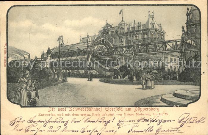 Elberfeld Wuppertal Schwebebahn am Döppersberg