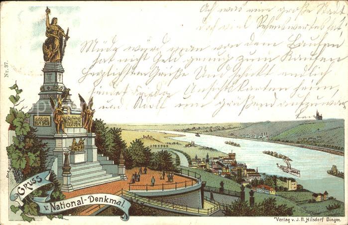 Ruedesheim Rhein Nationaldenkmal Niederwald