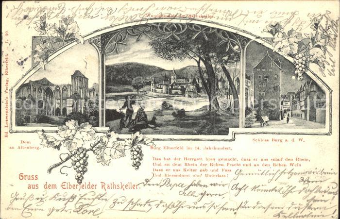 Elberfeld Wuppertal Rathskeller Wandgemälde Dom zu Altenber