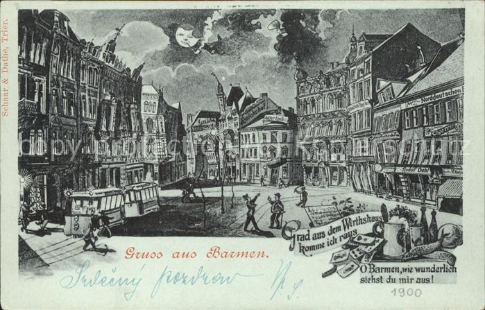 Barmen Wuppertal Kneipentour in Barmen Karikatur