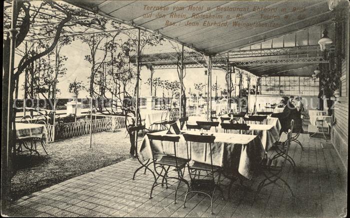Ruedesheim Rhein Hotel Restaurant Ehrhard Terrasse
