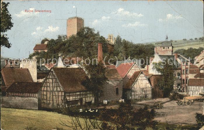 Sonnenberg Wiesbaden Ortsansicht mit Ruine Sonnenberg