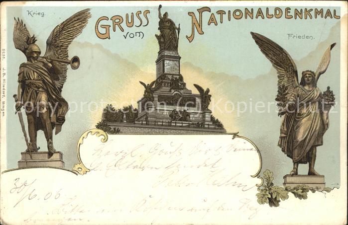 Ruedesheim Nationaldenkmal Niederwald mit Figuren