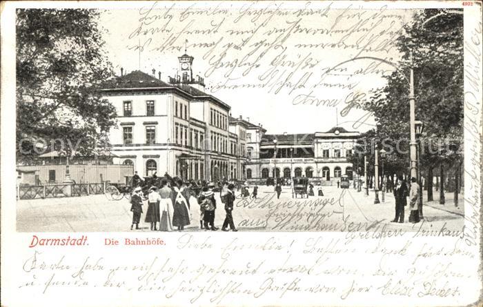 Darmstadt Die Bahnhöfe