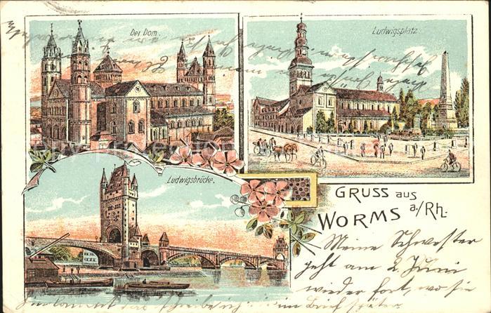Worms Dom Lutherplatz Ludwigsbrücke