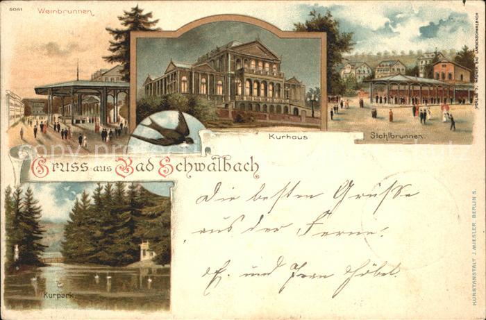 Bad Schwalbach Weinbrunnen Kurhaus Sichlbrunnen Kurpar