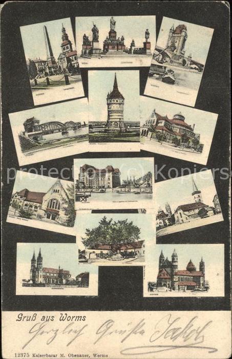 Worms Ludwigsdenkmal Dom Paulus Museum Wasser