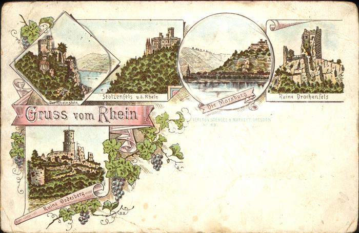 Koenigswinter Burg Rheinstein Stolzenfels Marxburg Ru