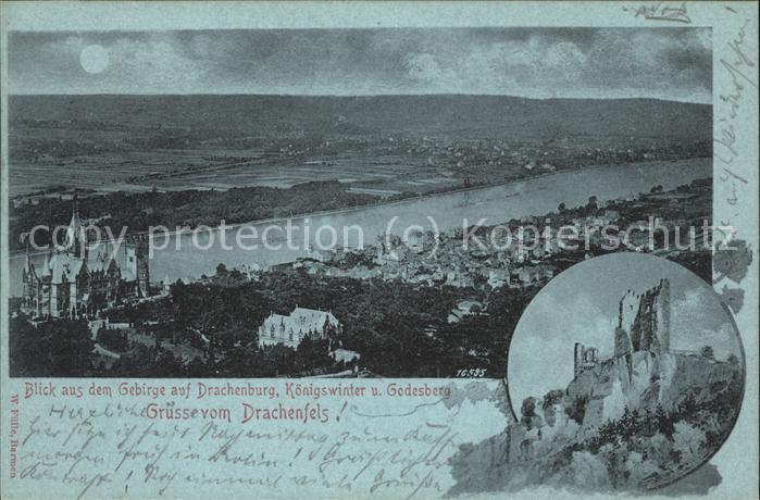 Koenigswinter mit Drachenburg Drachenfels und Godesbe