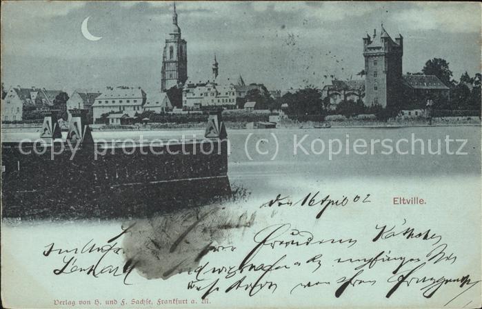 Eltville Rhein Stadtblick