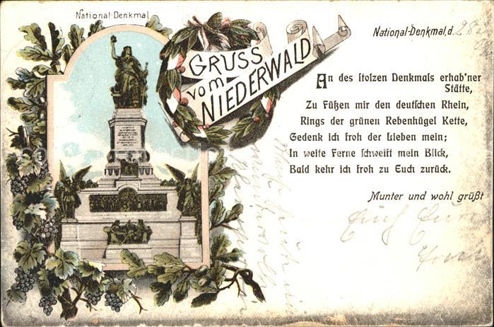 Ruedesheim Rhein Nationaldenkmal Niederwald