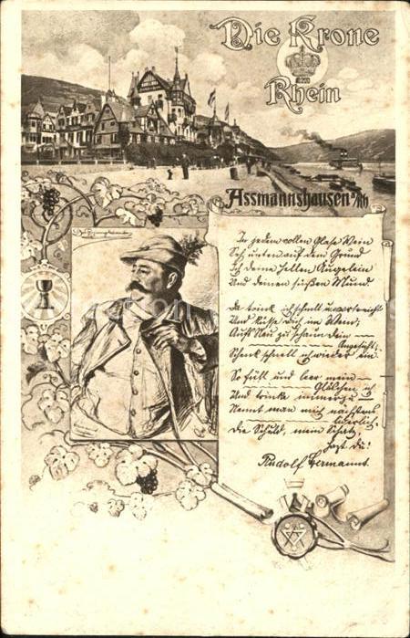 Assmannshausen Ortsansicht Regierungsbaumeister Feldpo