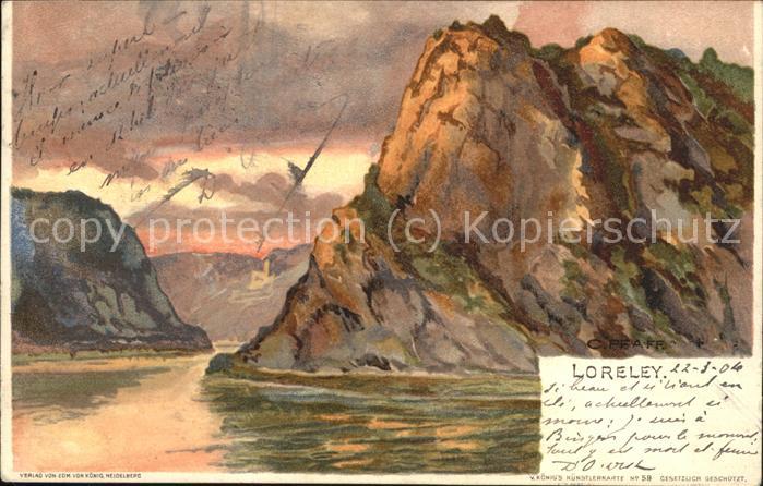 St Goarshausen Am Loreleyfelsen