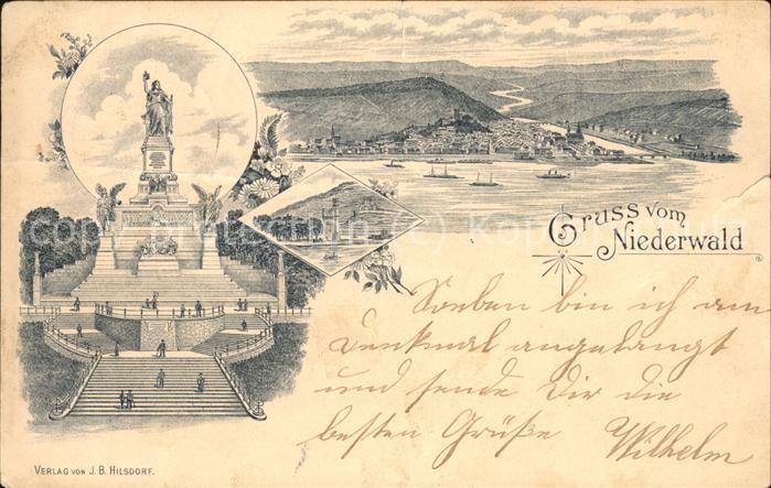 Ruedesheim Rhein Nationaldenkmal Niederwald Rheinpanoram