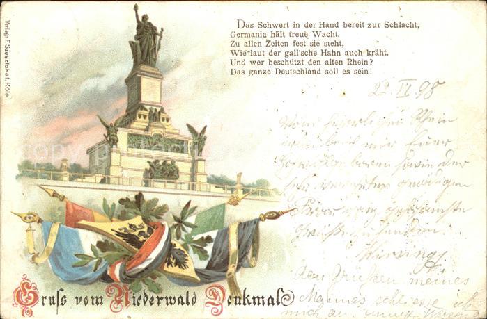 Ruedesheim Rhein Nationaldenkmal Niederwald