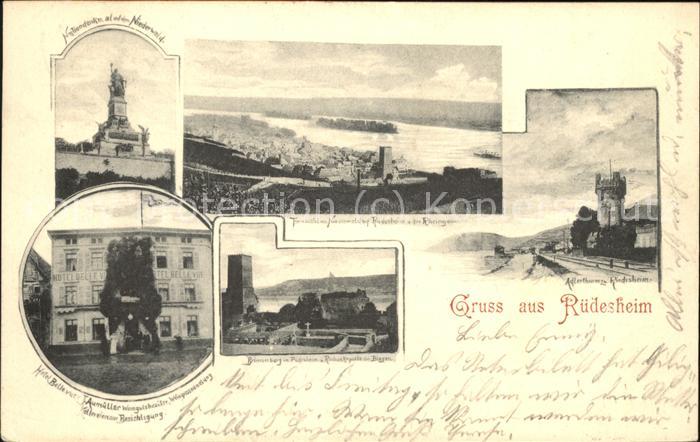 Ruedesheim Rhein Nationaldenkmal Adlerthurm Brömserburg